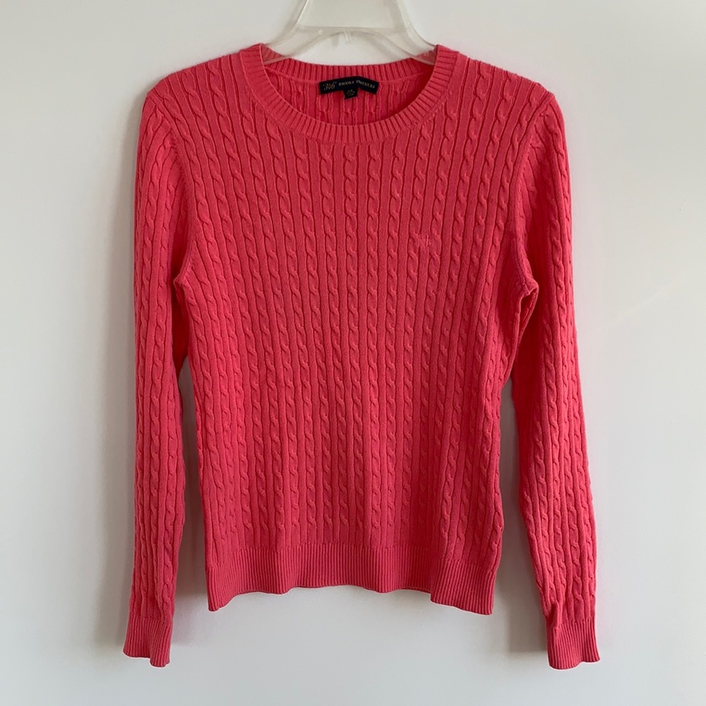 Brooks Brothers 346 cable knit sweater